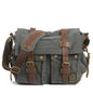Canvas Leather Fashion Messenger Bag For Men