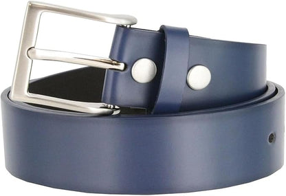 CREATURE Genuine Leather Belt for Men – Blue | Formal & Casual Wear | 46-Inch Length | 40MM Width | Model BL-042-BLK (Duplec)