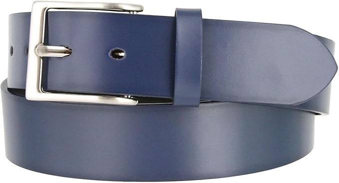 CREATURE Genuine Leather Belt for Men – Blue | Formal & Casual Wear | 46-Inch Length | 40MM Width | Model BL-042-BLK (Duplec)