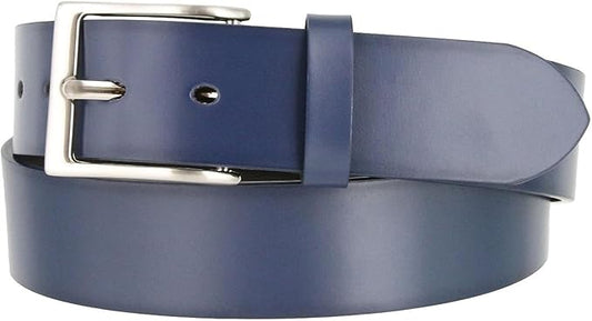 CREATURE Genuine Leather Belt for Men – Blue | Formal & Casual Wear | 46-Inch Length | 40MM Width | Model BL-042-BLK (Duplec)