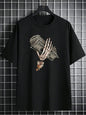 Men Trendy Printed Short-Sleeved T-Shirt