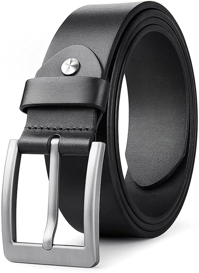 CREATURE Genuine Leather Belt for Men – Black | Formal & Casual Wear | 46-Inch Length | 40MM Width | Model BL-042-BLK (Duplec)