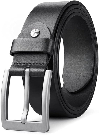 CREATURE Genuine Leather Belt for Men – Black | Formal & Casual Wear | 46-Inch Length | 40MM Width | Model BL-042-BLK (Duplec)