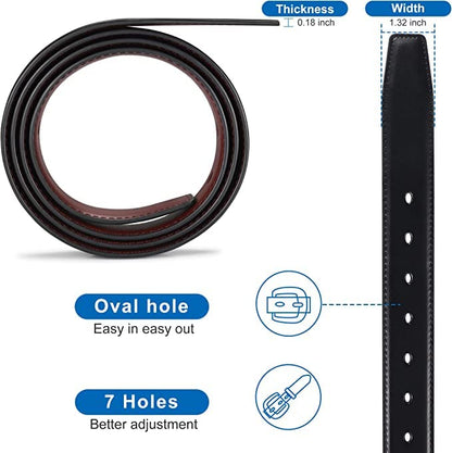 CREATURE Reversible PU-Leather Formal Belt for Men – Black/Brown | Model BL-01 | 46-Inch Length | Fits Waist up to 40 Inches