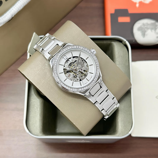 Fossil Eevie Silver Watch BQ3788 (Duplec)